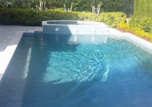 pool cleaned after our pool cleaning service