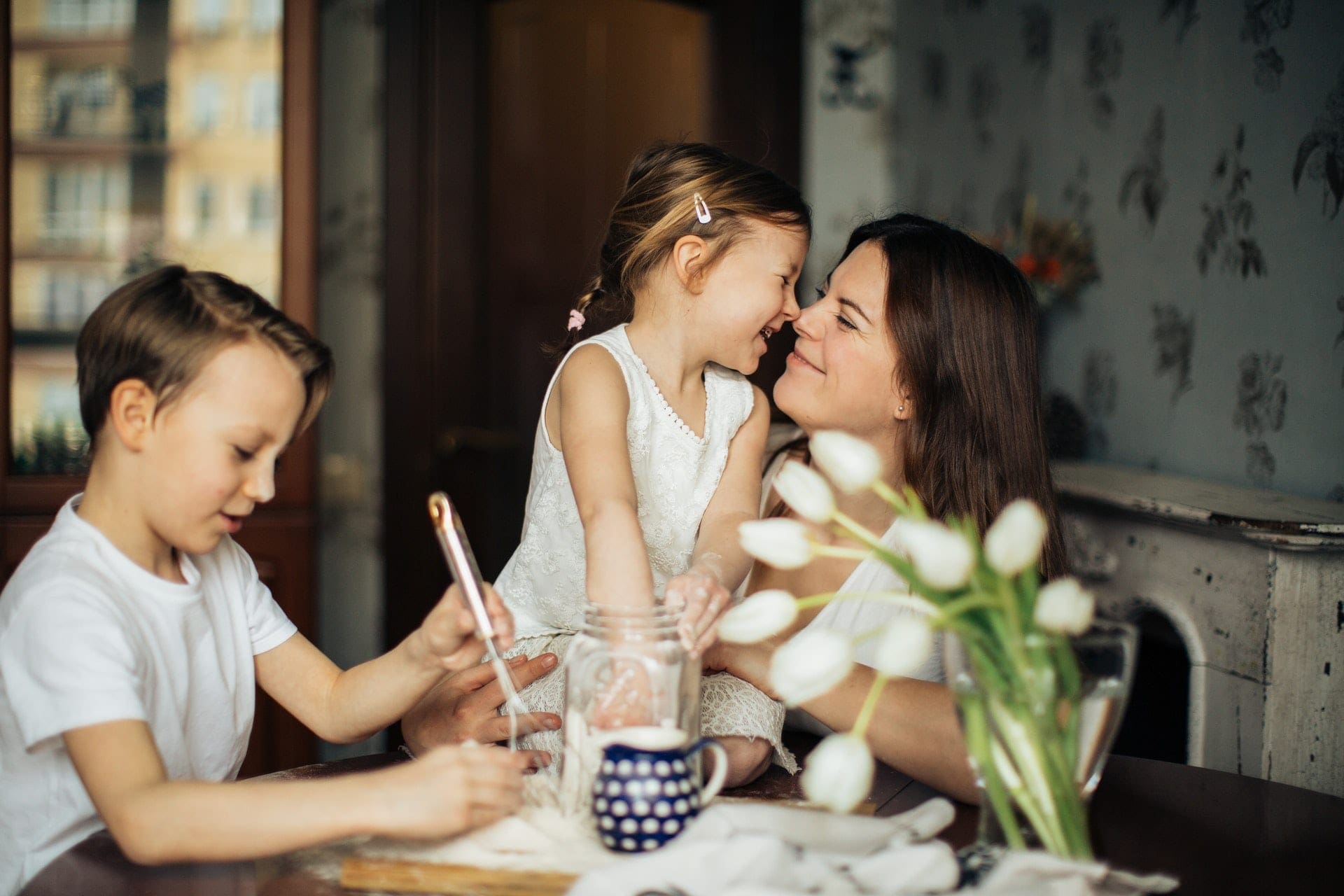 family in a clean and healthy home